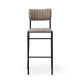 Bourbon Vintage Style Faux Suede Bar Stool